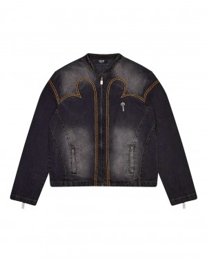 Trapstar Irongate T Panel Denim Jacket Negras | TS-65456